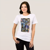 Elephant Rider Abstract Jeff Hankamer Artjunkhaus Tri-Blend Shirt (Voorkant volledig)