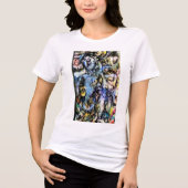 Elephant Rider Abstract Jeff Hankamer Artjunkhaus Tri-Blend Shirt (Voorkant)