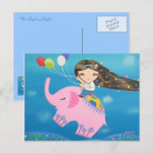 Elephant Rider Briefkaart (Voorkant / Achterkant)