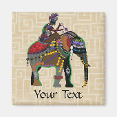 Elephant Rider Magneet (Voorkant)