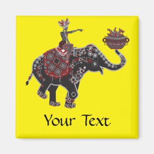 Elephant Rider Magneet