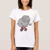Elephant Riding a Bike T-shirt (Voorkant)