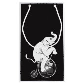 Elephant Riding  Bike Klein Cadeauzakje (Achterkant)