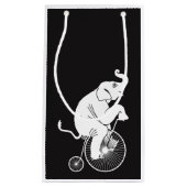 Elephant Riding  Bike Klein Cadeauzakje (Voorkant)