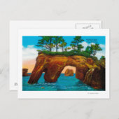 Elephant Rock aan de kust van Washington Briefkaart (Voorkant / Achterkant)