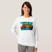 Elephant Rock aan de kust van Washington T-shirt (Voorkant volledig)