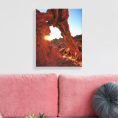 Elephant Rock in de Valley of Fire Canvas Afdruk (Insitu (Woonkamer))