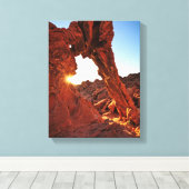 Elephant Rock in de Valley of Fire Canvas Afdruk (Insitu (Houten vloer))