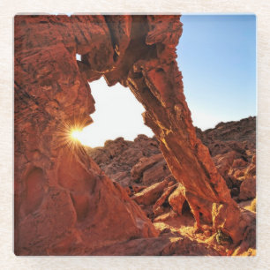 Elephant Rock in de Valley of Fire Glazen Onderzetter