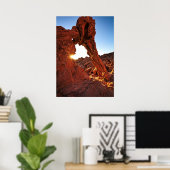Elephant Rock in de Valley of Fire Poster (Thuiskantoor)