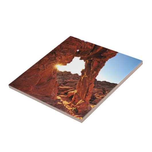 Elephant Rock in de Valley of Fire Tegeltje (Zijkant)