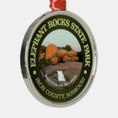 Elephant Rocks SP Metalen Ornament (Rechts)