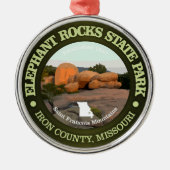 Elephant Rocks SP Metalen Ornament (Voorkant)