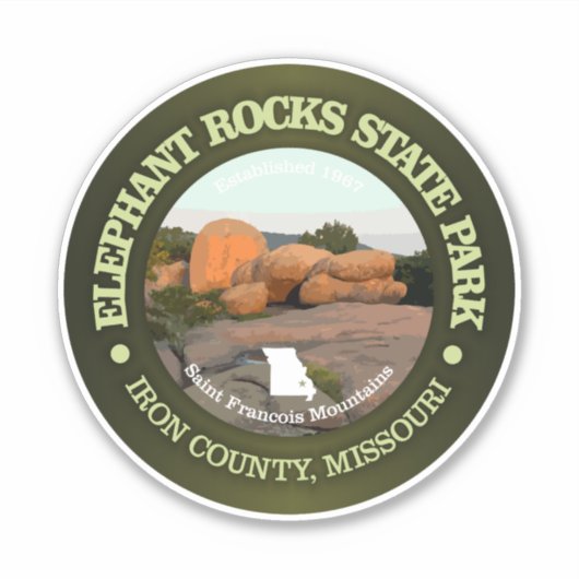 Elephant Rocks SP Sticker (Voorkant)