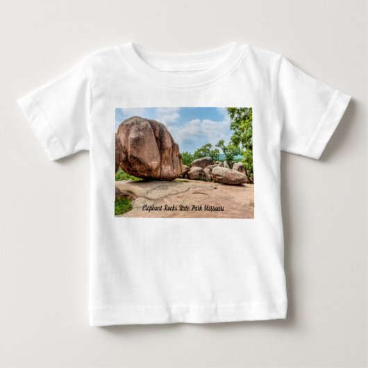 Elephant Rocks State Park Baby Toddler T-shirt (Voorkant)