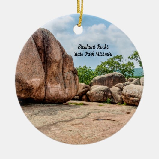 Elephant Rocks State Park Circle Ornament (Voorkant)