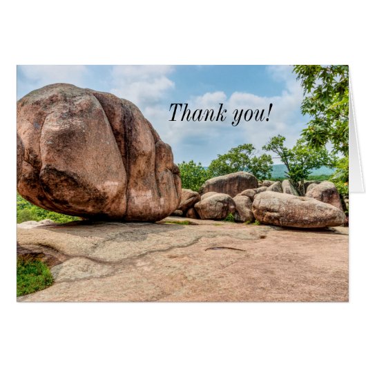 Elephant Rocks State Park Hartelijk dank (Voorkant Horizontaal)