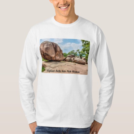 Elephant Rocks State Park Long Hoeve Shirt (Voorkant)