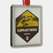 Élephant Rocks State Park Missouri Metalen Ornament (Rechts)