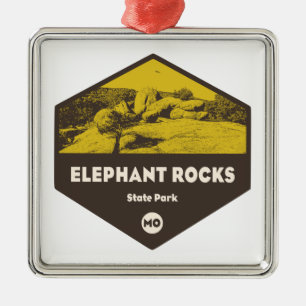 Élephant Rocks State Park Missouri Metalen Ornament