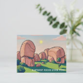 Elephant Rocks State Park Missouri Reis Briefkaart (Staand voorkant)
