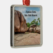 Elephant Rocks State Park Premium Square Ornament (Rechts)