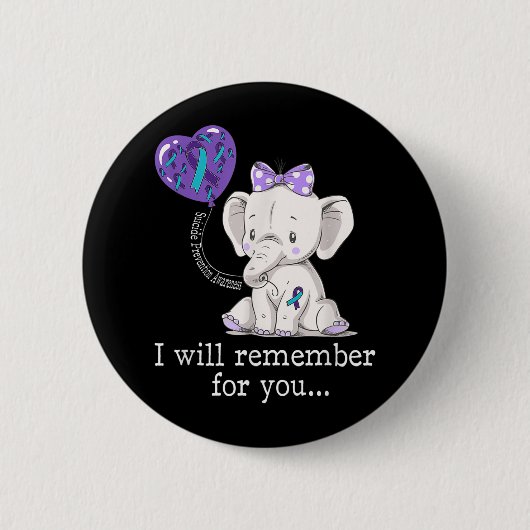 Elephant Ronde Button 5,7 Cm (Voorkant)