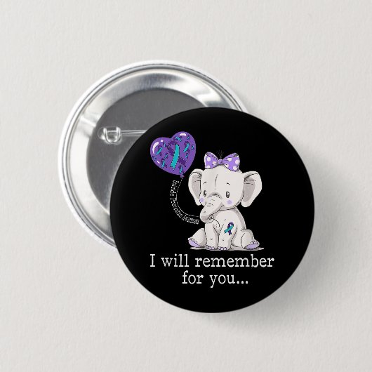 Elephant Ronde Button 5,7 Cm (Voorkant /achterkant)