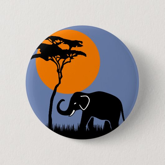 Elephant Ronde Button 5,7 Cm (Voorkant)