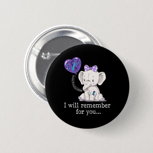 Elephant Ronde Button 5,7 Cm (Voorkant /achterkant)