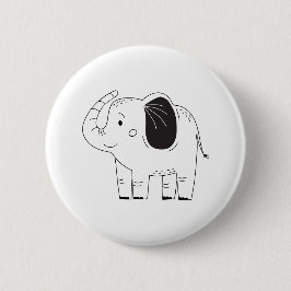 Elephant Ronde Button 5,7 Cm