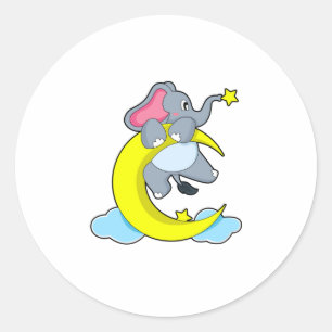 Elephant Ronde Sticker
