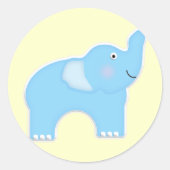 Elephant Ronde Sticker (Voorkant)