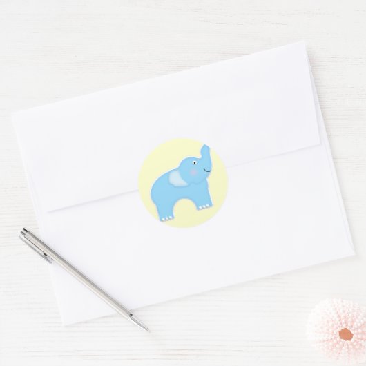 Elephant Ronde Sticker (Envelop)