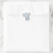 Elephant Ronde Sticker (Tas)