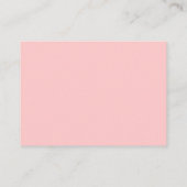 Elephant roze Floral Gold Books voor Baby shower Informatiekaartje (Achterkant)