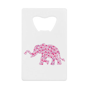 Elephant-roze-harten (1) creditkaart flessenopener