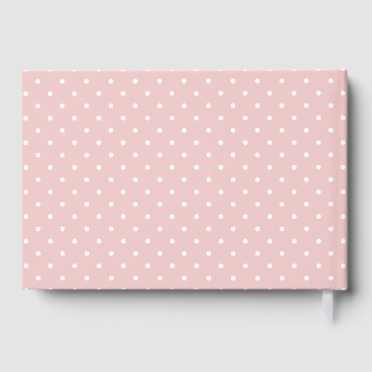 Elephant, roze Waterverf Flowers, Baby shower Gastenboek (Achterkant)