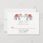Elephant RSVP-kaart Kaart (Voorkant)