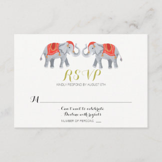 Elephant RSVP-kaart Kaart