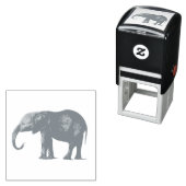  ELEPHANT RUBBER STAMP ZELFINKTENDE STEMPEL (In situ)