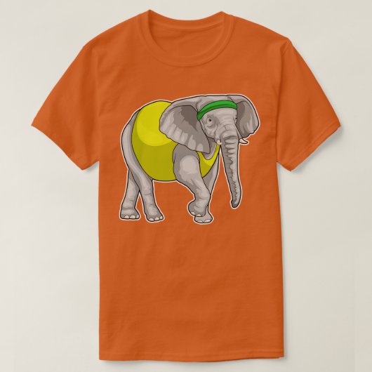 Elephant Running Fitness T-shirt (Design voorkant)
