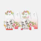 Elephant Safari 2e verjaardag Favoriete Boxen Bedankdoosjes (Uitgevouwen)