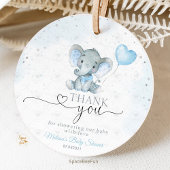 Elephant Safari Baby shower Bedankjes Labels