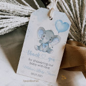 Elephant Safari Baby shower Cadeaulabel