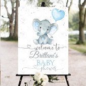 Elephant Safari Baby shower Cadeaulabel