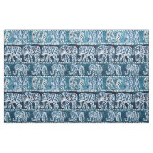 ELEPHANT SAFARI Boho Deep Indigo Waterverf Stof (Fat Quarter)