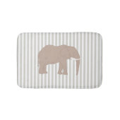 Elephant Safari Design Stripe Badmat (Voorkant)