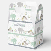 Elephant Safari Green | BABY SHOWER Bedankdoosjes (Geopend)