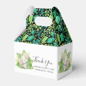 Elephant Safari Leaves Favor Box Bedankdoosjes (Achterkant)